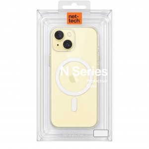 Nettech Apple iPhone 13 Uyumlu NT-N096 Şeffaf Seri Arka Koruma Kılıf (Beyaz) NT-117265