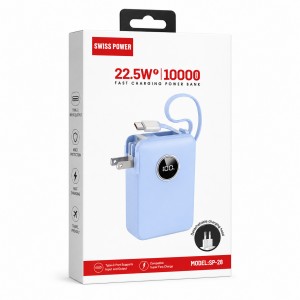 SwıısPower SP-28 22.5W 10000 MAh Taşınabilir Powerbank (Mavi) NT-119374