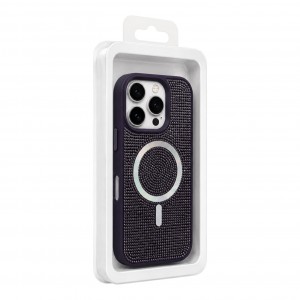 Nettech Apple iPhone 16 Pro Uyumlu Taşlı Seri Arka Koruma Kılıf (Mor) NT-119773