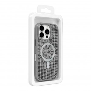 Nettech Apple iPhone 16 Pro Uyumlu Taşlı Seri Arka Koruma Kılıf (Gri) NT-119774