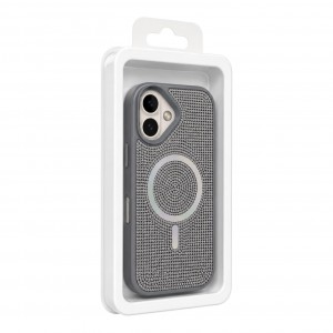 Nettech Apple iPhone 17 Uyumlu Taşlı Seri Arka Koruma Kılıf (Gri) NT-120477