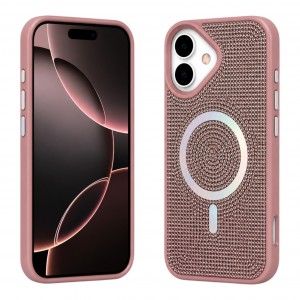 Nettech Apple iPhone 17 Uyumlu Taşlı Seri Arka Koruma Kılıf (Pembe) NT-120479