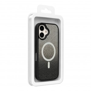 Nettech Apple iPhone 16 Uyumlu Taşlı Seri Arka Koruma Kılıf (Siyah) NT-119777