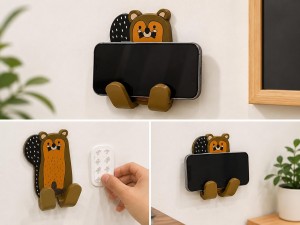 Nettech Ev-Ofis-Okul Maskot Telefon Tutucu (Çeşitli Desen) NT-119048