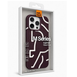 Nettech Apple iPhone 16 Pro Uyumlu NT-N129 Desenli Seri Arka Koruma Kılıf (Mor) NT-118495