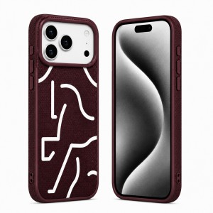 Nettech Apple iPhone 17 Pro Uyumlu NT-N129 Desenli Seri Arka Koruma Kılıf (Mor) NT-118505