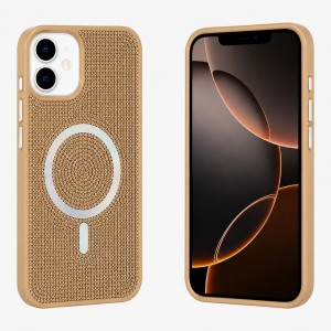 Nettech Apple iPhone 15 Uyumlu Taşlı Seri Arka Koruma Kılıf (Gold) NT-120459