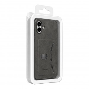 Nettech Apple iPhone 16 Uyumlu Cüzdan Arka Koruma Kılıf (Gri) NT-120535