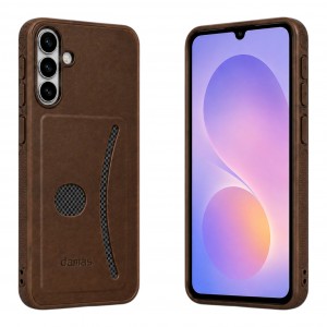 Nettech Samsung Galaxy A37 Uyumlu Cüzdan Arka Koruma Kılıf (Kahverengi) NT-120553