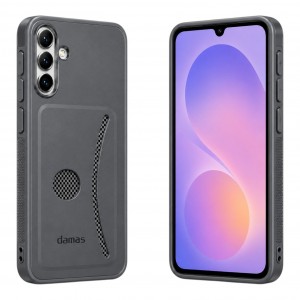 Nettech Samsung Galaxy A37 Uyumlu Cüzdan Arka Koruma Kılıf (Gri) NT-120551