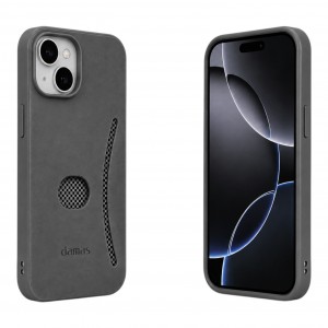 Nettech Apple iPhone 13 Uyumlu Cüzdan Arka Koruma Kılıf (Gri) NT-120543