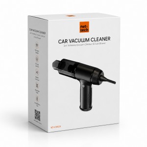 Nettech NT-CWC01 2 in 1 Araç içi Araç İçi Vakum Süpürge (Siyah) NT-105944