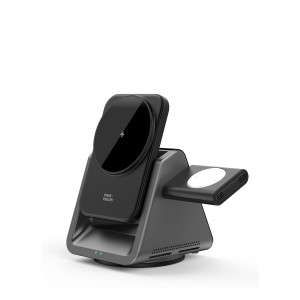Nettech NT-WCH05 3 in 1 15W Kablosuz Wireless Şarj (Siyah) NT-WCH05