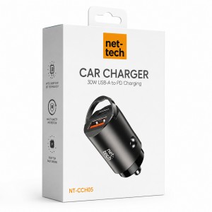 Nettech NT-CCH05 PD Usb 30W 2 Çıkışlı Araç Şarj Aleti (Siyah) NT-111349