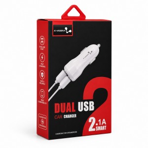 X-Voora XW-026 2 Çıkışlı Micro Araç Şarj Aleti (Beyaz) VR-19724