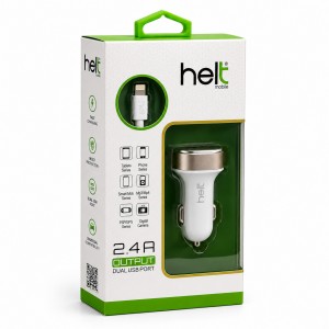 Helt HT-16 5W 2 Çıkışlı Micro Araç Şarj Aleti (Beyaz) NT-14573