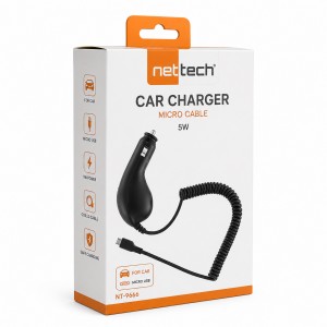 Nettech NT-9666 5W Micro Araç Şarj Aleti (Siyah) NT-9666
