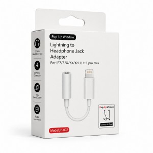 Nettech JH-002 Jack To Lightning Dönüştürücü (Beyaz) NT-91551