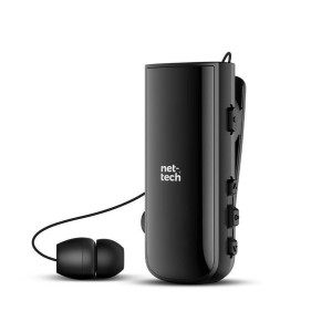 Nettech NT-BTH30 Makaralı Kulakiçi Bluetooth Kulaklık (Siyah) NT-110672