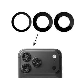 Teknonet Apple iPhone 17 Pro Uyumlu Kamera Camı (Siyah) NT-120580