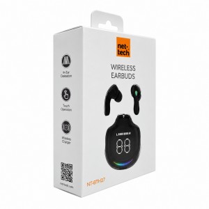 Nettech NT-BTH27 Kulakiçi Bluetooth Kulaklık (Siyah) NT-107860