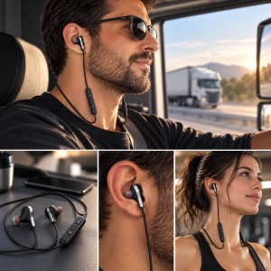 Nettech NT-BTH01 Ense Tipi Bluetooth Kulaklık (Siyah) VR-18693