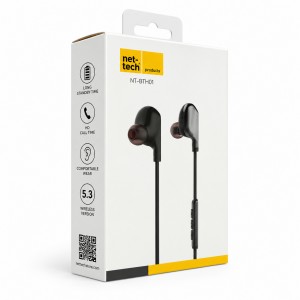 Nettech NT-BTH01 Ense Tipi Bluetooth Kulaklık (Siyah) VR-18693