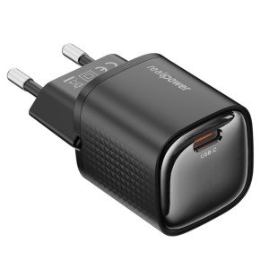 RealPower TCS20WWH GAN 20W 3000 mAh Type-C To Lightning Şarj Aleti (Siyah) NT-119354