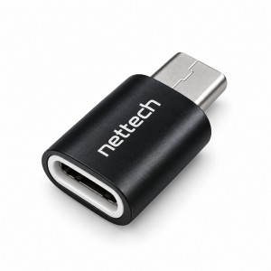 Nettech Micro To Type-c Dönüştürücü Aparat (Siyah) NT-26539