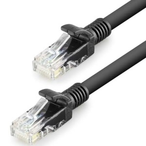 Hadron HDX5074 Plexy 150 Cm CAT6 1.5 Metre Ethernet Kablosu (Siyah) NT-117242