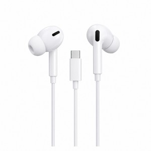 Nettech NT-HS05 Type-C Girişli Kulak İçi Kulaklık (Beyaz) NT-HS05