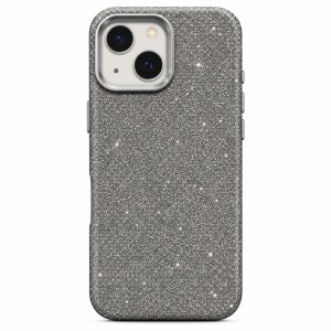 Nettech Apple iPhone 13 Uyumlu NT-N130 Taşlı Seri Arka Koruma Kılıf (Gri) NT-118511