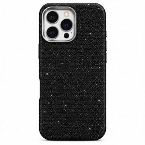 Nettech Apple iPhone 16 Pro Max Uyumlu NT-N130 Taşlı Seri Arka Koruma Kılıf (Siyah) NT-118527