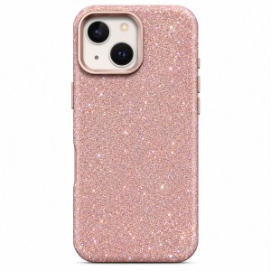 Nettech Apple iPhone 15 Uyumlu NT-N130 Taşlı Seri Arka Koruma Kılıf (Pembe) NT-118509