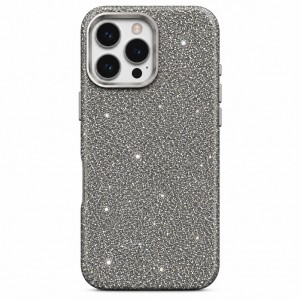 Nettech Apple iPhone 16 Pro Max Uyumlu NT-N130 Taşlı Seri Arka Koruma Kılıf (Gri) NT-118525
