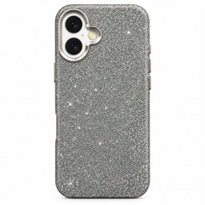 Nettech Apple iPhone 16 Uyumlu NT-N130 Taşlı Seri Arka Koruma Kılıf (Gri) NT-118515