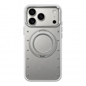 Nettech Apple iPhone 17 Pro Max Uyumlu NT-N128 Taşlı Seri Arka Koruma Kılıf (Gri) NT-118490