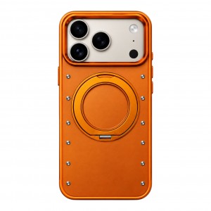 Nettech Apple iPhone 17 Pro Uyumlu NT-N128 Taşlı Seri Arka Koruma Kılıf (Kozmik Turuncu) NT-118485