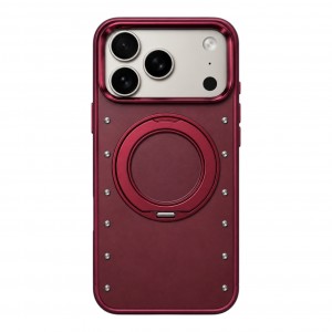 Nettech Apple iPhone 17 Pro Uyumlu NT-N128 Taşlı Seri Arka Koruma Kılıf (Kırmızı) NT-118990