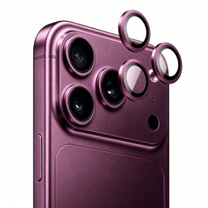 Epro Apple iPhone 18 Pro Max Uyumlu Safir Lens Kamera Cam Koruyucu (Bordo) NT-120827