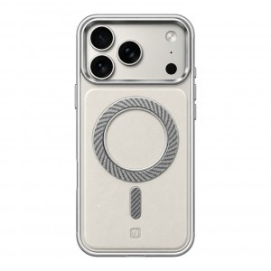 Nettech Apple iPhone 17 Pro Uyumlu NT-N120 Deri Arka Koruma Kılıf (Beyaz) NT-117553