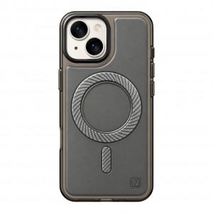 Nettech Apple iPhone 15 Uyumlu NT-N120 Deri Arka Koruma Kılıf (Gri) NT-117568
