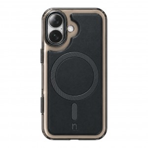 Nettech Apple iPhone 16 Uyumlu NT-N120 Deri Arka Koruma Kılıf (Siyah) NT-117562