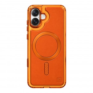 Nettech Apple iPhone 16 Uyumlu NT-N120 Deri Arka Koruma Kılıf (Kozmik Turuncu) NT-117559