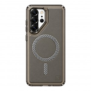 Nettech Samsung Galaxy S26 Ultra Uyumlu NT-N120 Deri Arka Koruma Kılıf (Gri) NT-117577