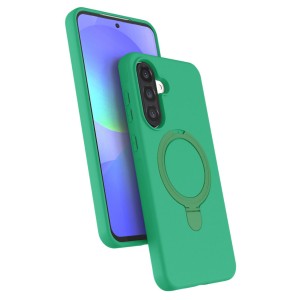 Nettech Samsung Galaxy A37 Uyumlu Magsafe Arka Koruma Kılıf (Yeşil) NT-120861