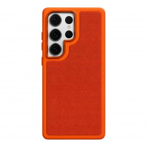 Nettech Samsung Galaxy S25 Ultra Uyumlu NT-N121 Deri Arka Koruma Kılıf (Kozmik Turuncu) NT-117649