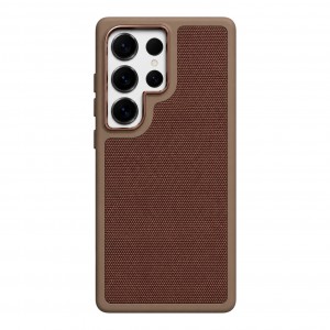 Nettech Samsung Galaxy S25 Ultra Uyumlu NT-N121 Deri Arka Koruma Kılıf (Kahverengi) NT-117652