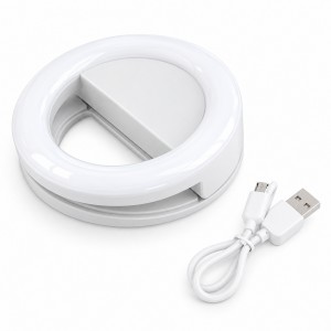 Rgb Led AL20 Led Mandallı Telefon Üstü Aydınlatma Lamba (Beyaz) NT-83823