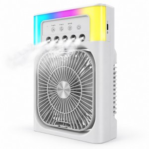 Okmore DD5005A Rgb Su Buharlı Ev-Ofis-Okul Portatif Fan (Beyaz) NT-118560